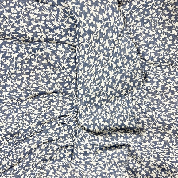 Veronica Beard Womens Blue Floral Strapless Ruffle Ruched Front Silk Dress - Picture 5 of 8